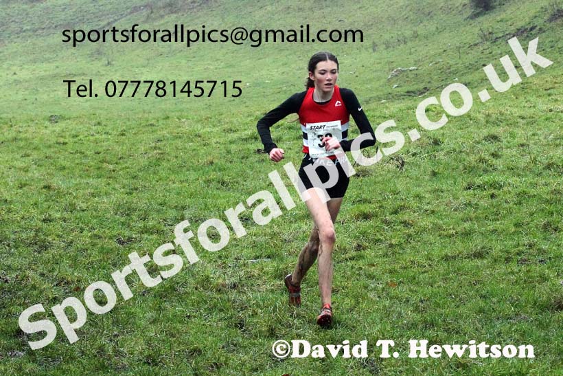 Girls under-15s, NECAA Junior Cross Country Relays, Thornley Farm, Peterlee, Saturday, December 12th. Photo: David T. Hewitson/Sports for All Pics